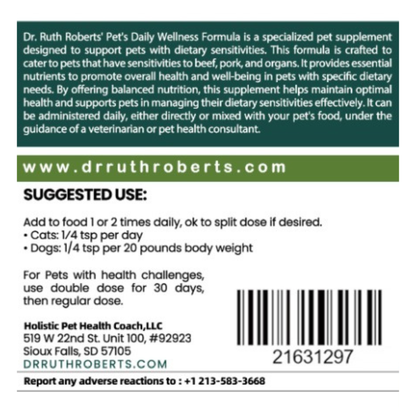 Pet's Daily Wellness Formula - For Pets With Pork/Beef Allergy